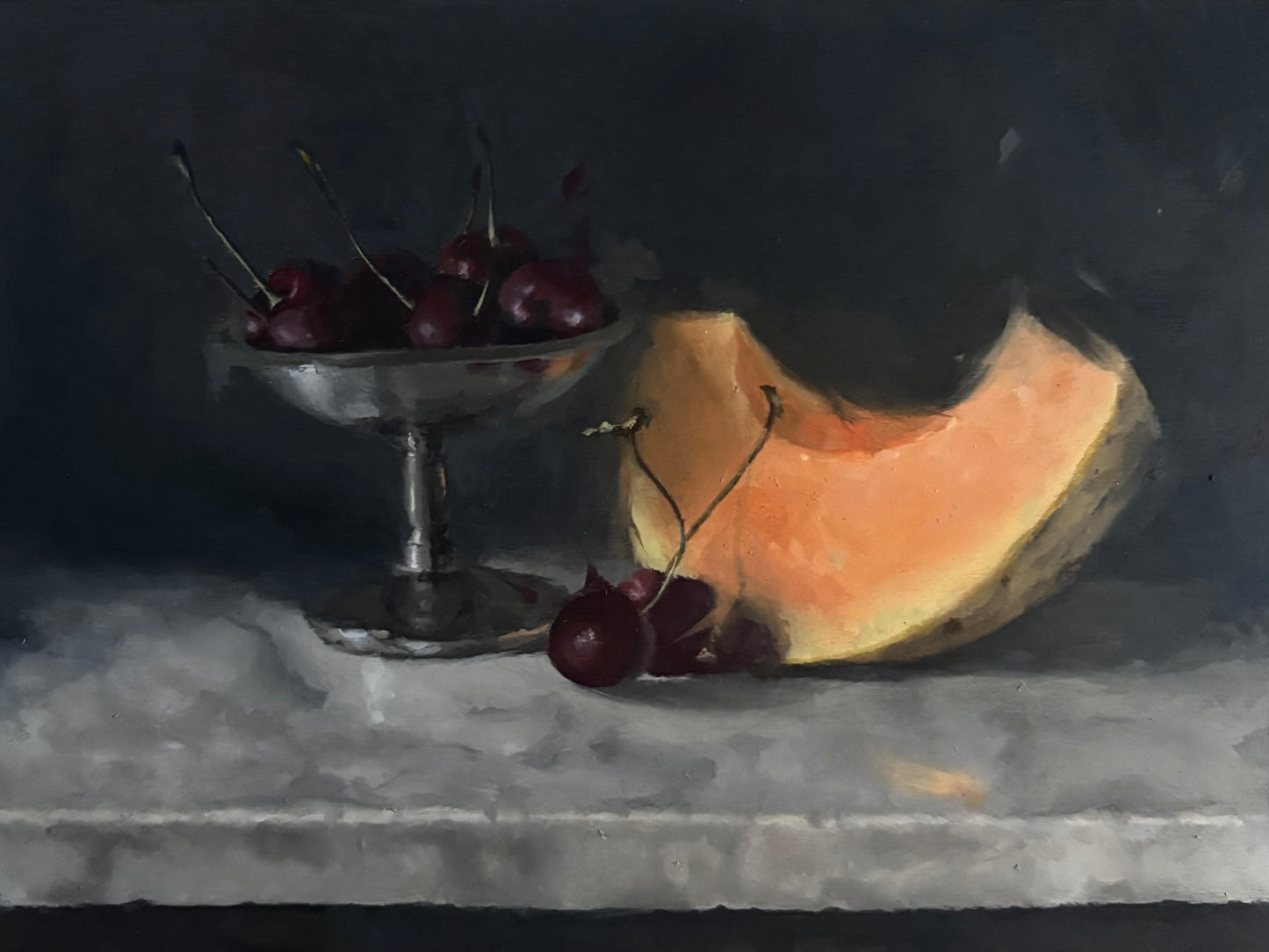 Late Summer Still Life with Melon